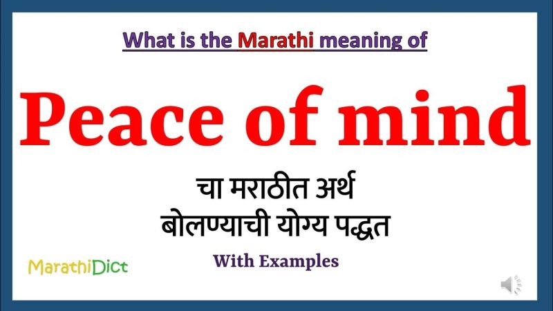 peace of mind meaning in hindi - Hình 5