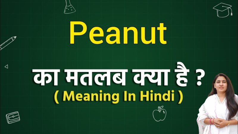 peanut meaning in hindi - Hình 4