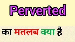 pervert meaning in hindi 1