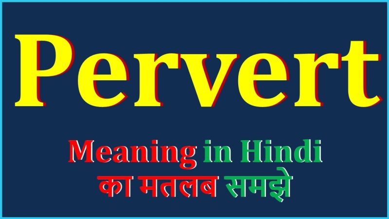 pervert meaning in hindi translation 1