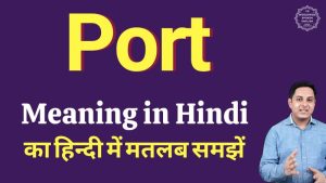 port meaning in hindi