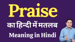 praise meaning in hindi