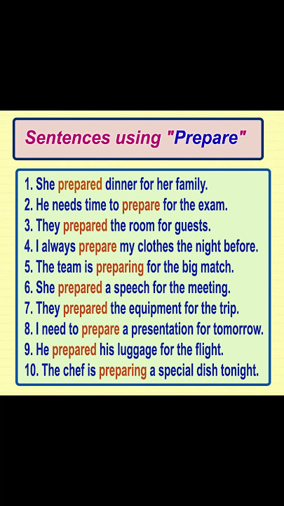 prepare meaning in hindi 4