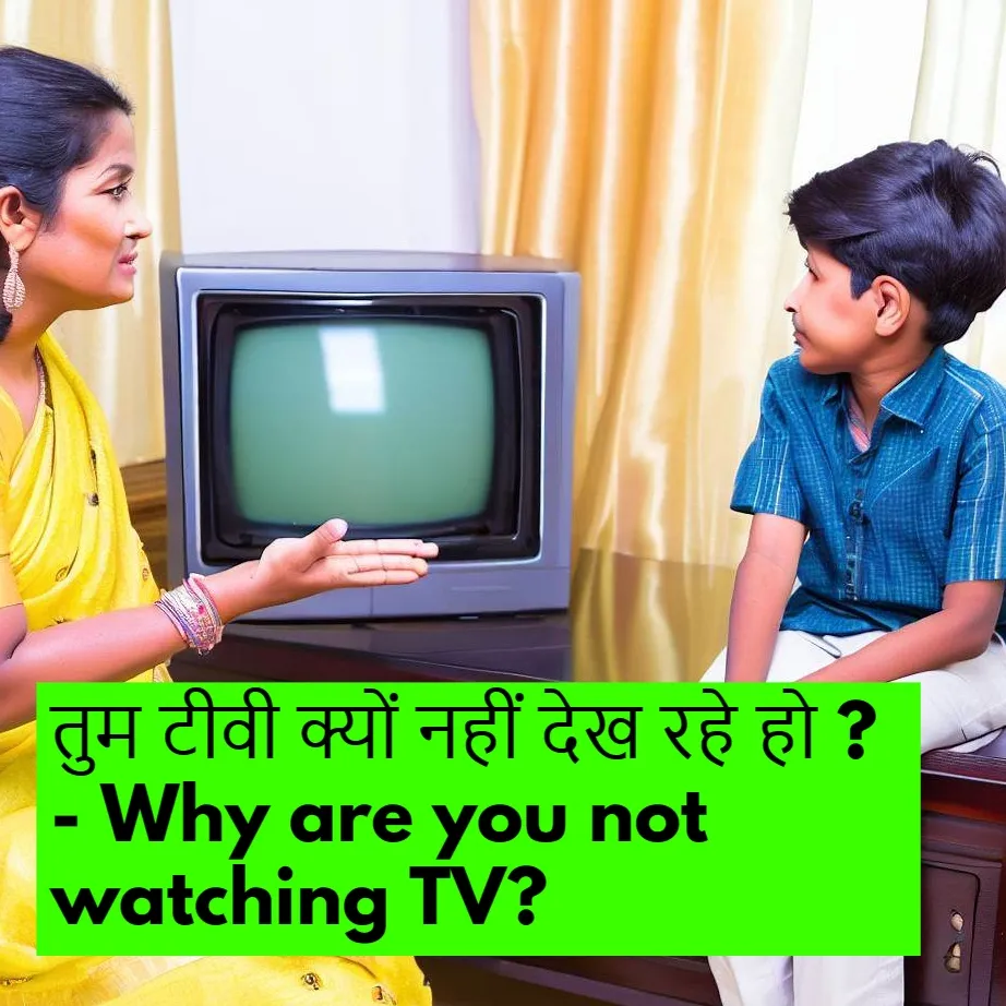 Present continuous tense sentences for practice in Hindi