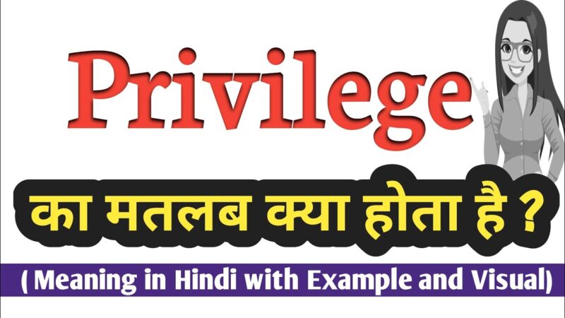 privileges meaning in hindi - Hình 5