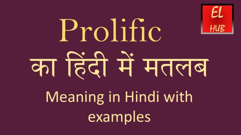 prolific meaning in hindi - Hình 4