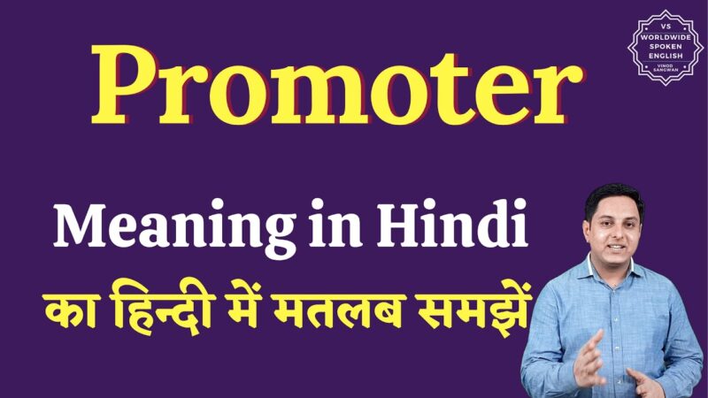 promoter meaning in hindi - Hình 1