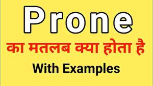 prone meaning in hindi 2