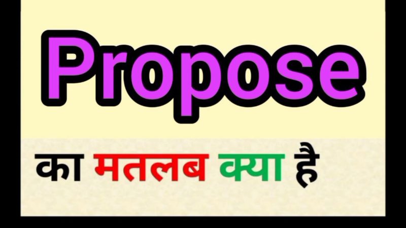 propose meaning in hindi - Hình 2