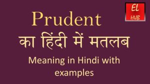 prudent meaning in hindi 2