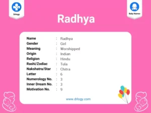 radhya name meaning in hindi