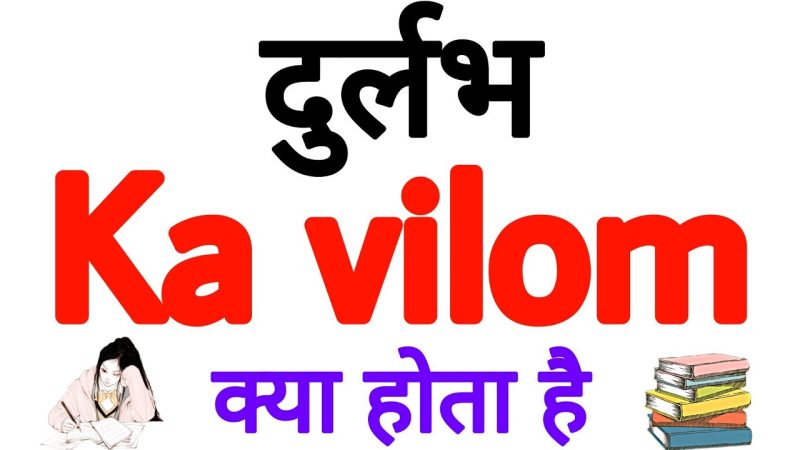 दुर्लभ शब्द का व्याकरणिक विश्लेषण | Durlabh shabd ka vyaakaranik vishleshan.
