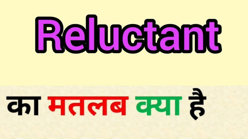 reluctantly meaning in hindi - Hình 3