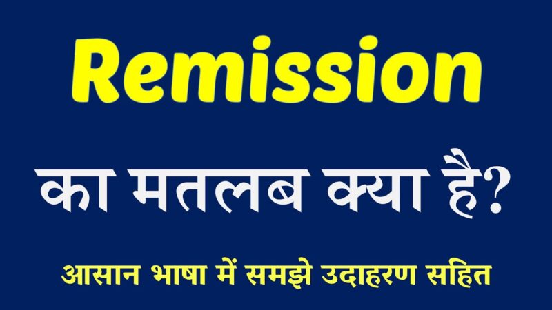 remission meaning in hindi - Hình 3