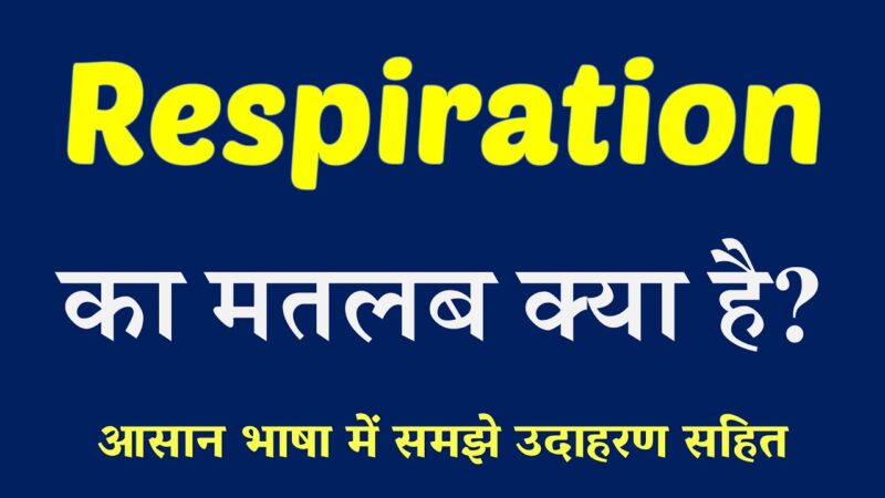 respiration meaning in hindi - Hình 3