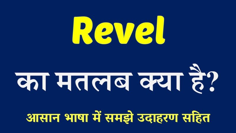 revel meaning in hindi - Hình 1