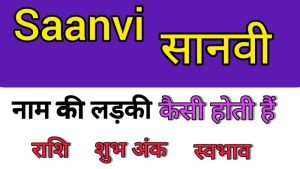 saanvi meaning in hindi 6