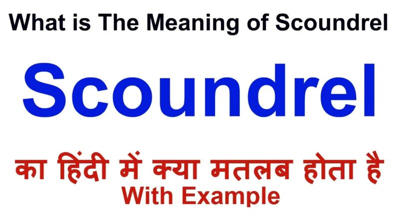 scoundrel meaning in hindi - Hình 2