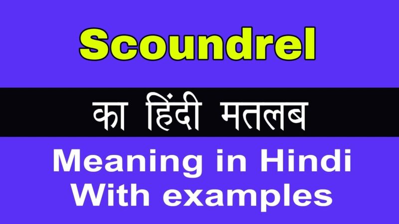 scoundrel meaning in hindi - Hình 3