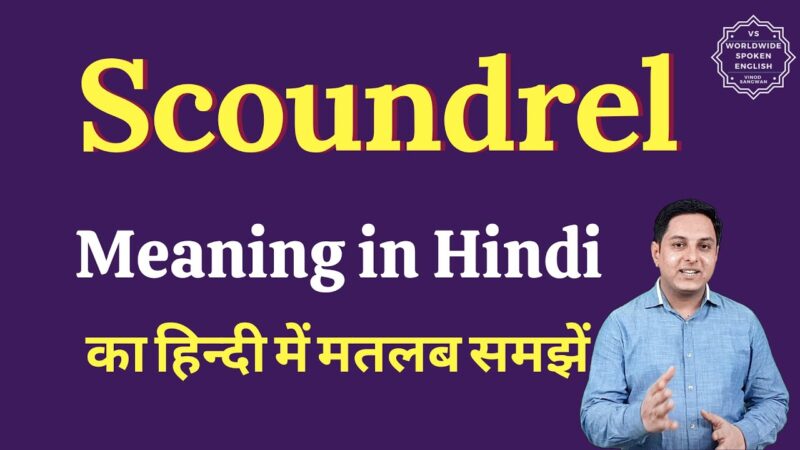 scoundrel meaning in hindi - Hình 1