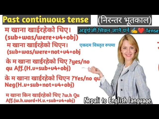 Past Continuous Tense Example In Hindi: Niyam, Sutra Aur Vistarit Upyog