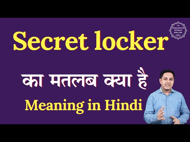 secret meaning in hindi 1