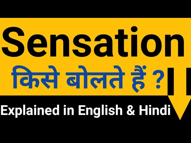 संसेशन शब्द का उपयोग: विभिन्न संदर्भों में हिंदी उदाहरण