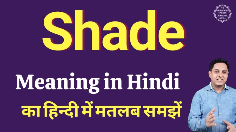 shade meaning in hindi - Hình 1