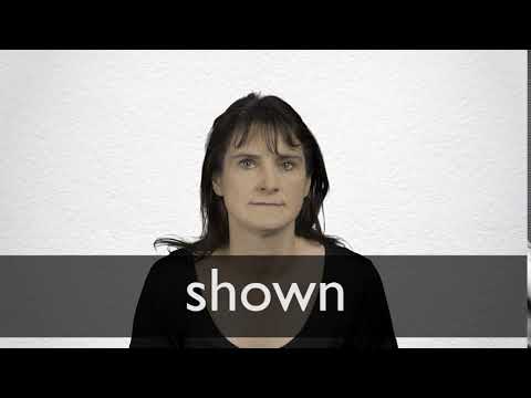 shown meaning in hindi - Hình 4