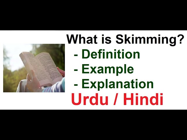 skimming meaning in hindi - Hình 4