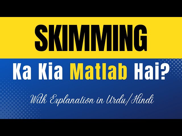 skimming meaning in hindi - Hình 5