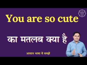 so cute meaning in hindi 1