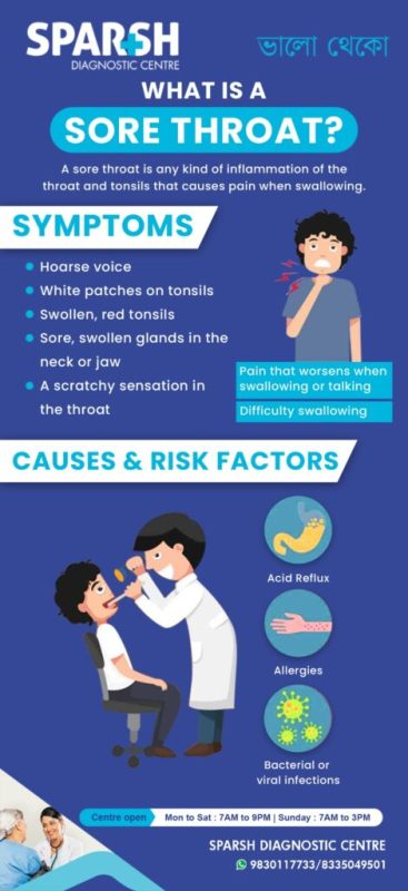 गले में खराश (Sore Throat) के सामान्य कारण  Common Causes of Sore Throat