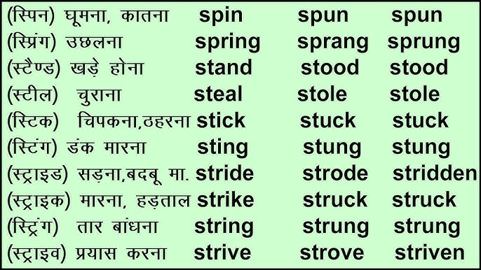 sprang के विभिन्न अर्थ और संदर्भ
