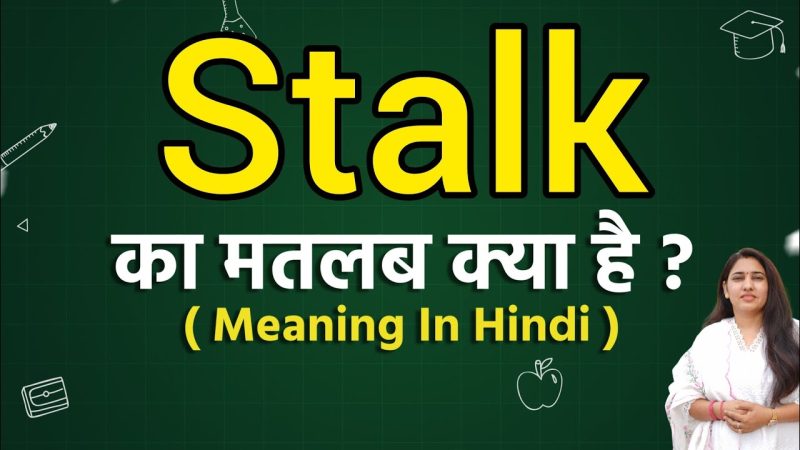 stalks meaning in hindi - Hình 2