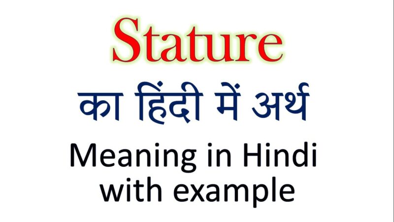 stature meaning in hindi - Hình 2