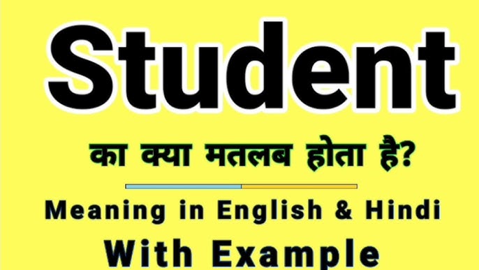 student meaning in hindi - Hình 3
