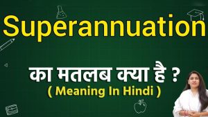 superannuation meaning in hindi 1