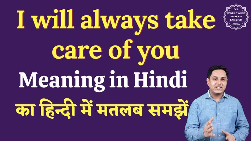 take care meaning in hindi 4