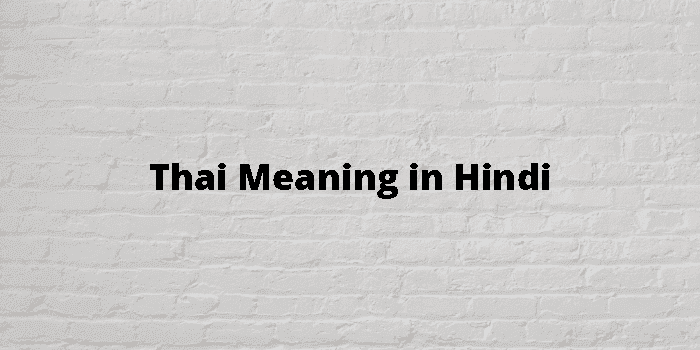 thai meaning in hindi - Hình 2