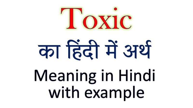 टॉक्सिक पर्सन: हिंदी में अर्थ और परिभाषा