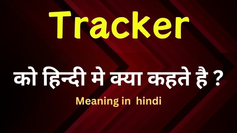 ट्रैकिंग का हिंदी में क्या अर्थ है?