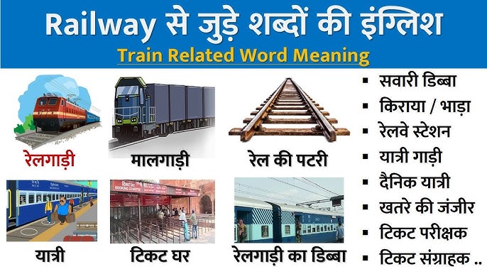 train meaning in hindi 1