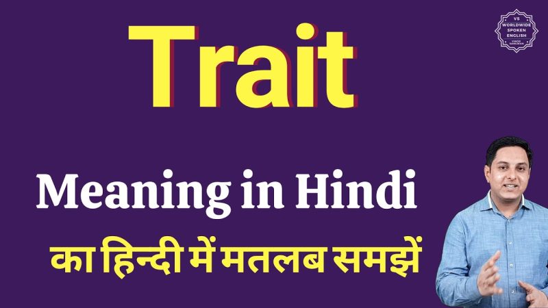 trait meaning in hindi - Hình 1