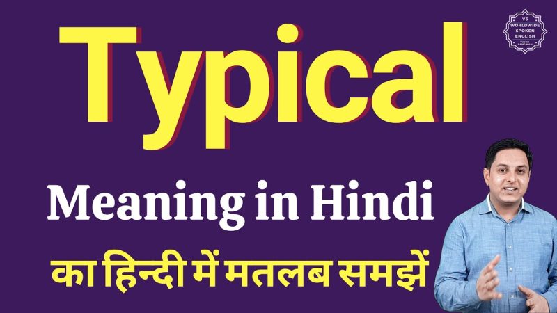 typical meaning in hindi 1