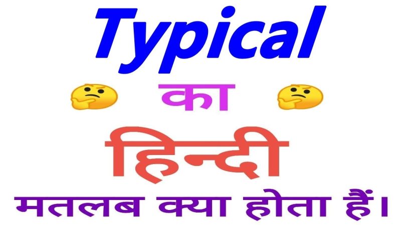 typical meaning in hindi 2