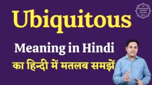 ubiquitous meaning in hindi