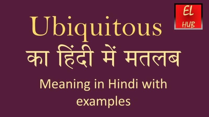 ubiquitous meaning in hindi - Hình 4