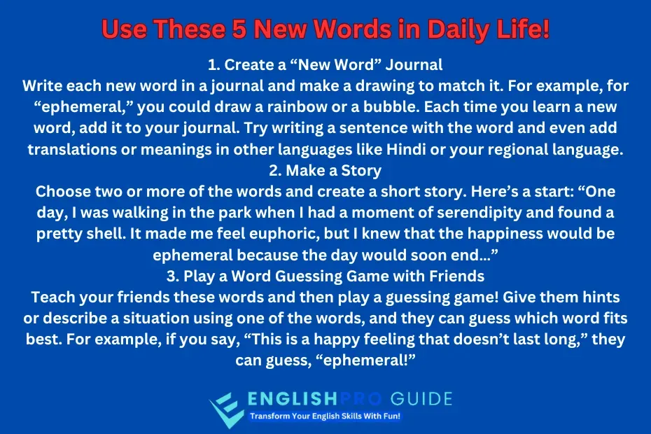 रोज़मर्रा के जीवन में hindi new words with meaning and sentences in hindi का प्रयोग करने के तरीके, दैनिक बातचीत में नए शब्दों का अभ्यास
