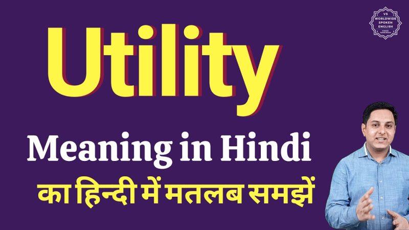 utility meaning in hindi - Hình 1